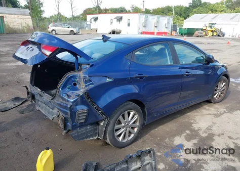 2015 Hyundai Elantra Se from USA, damaged, VIN 5NPDH4AE5FH585343